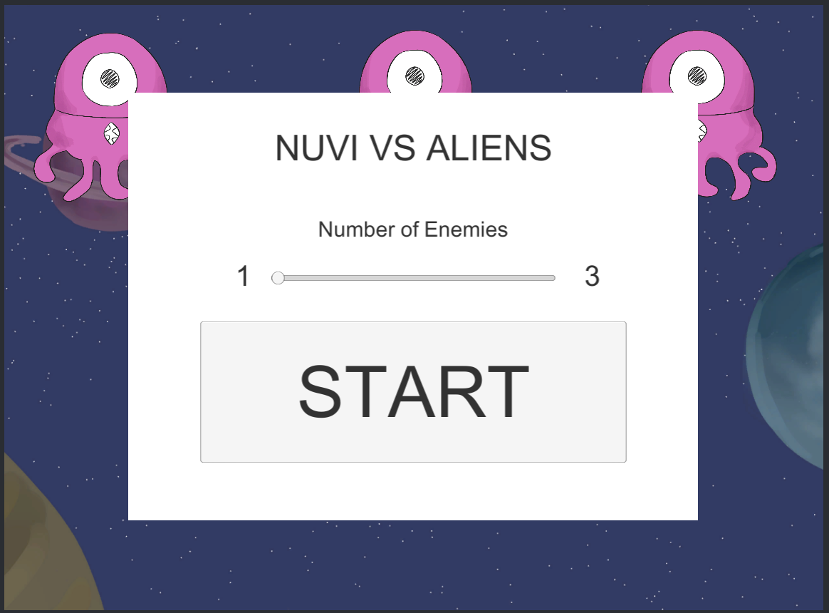 Example Menu screen